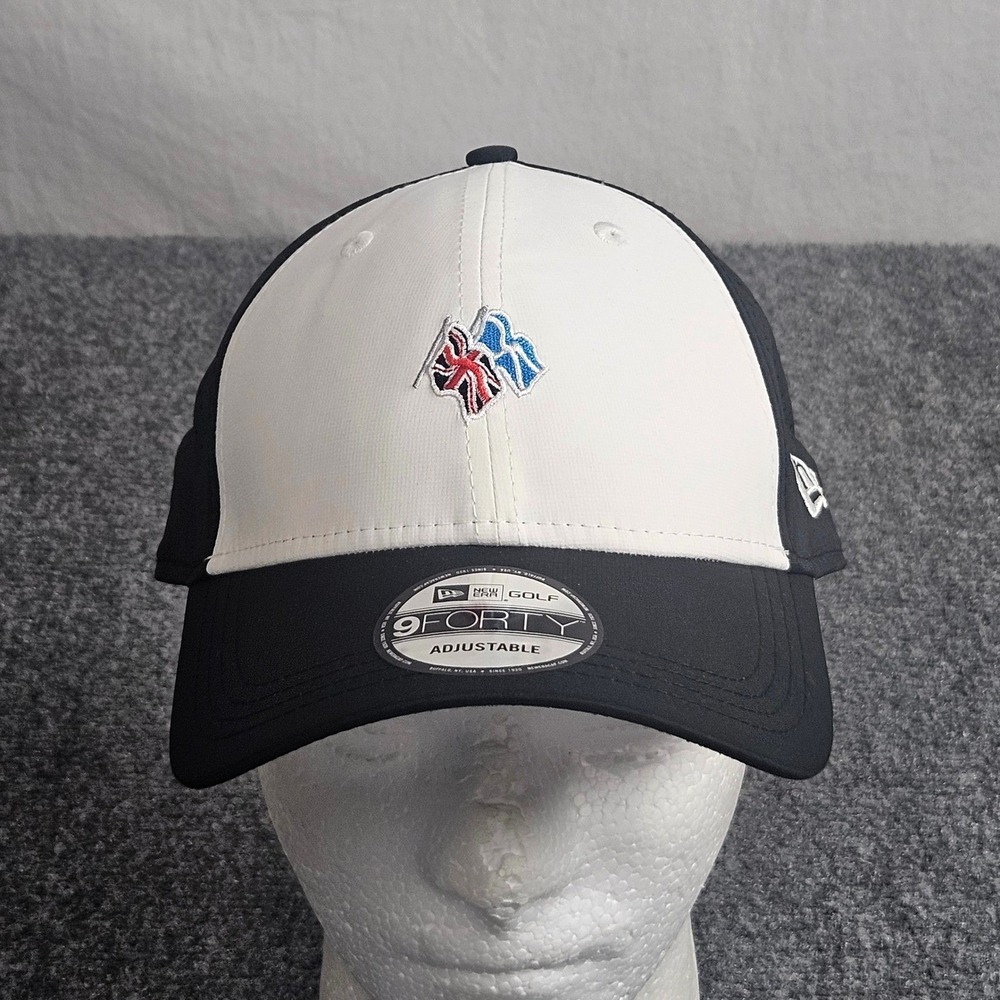 New Era Golf Cap Black White Hat Scotland British Flag UK Golfcore 9FORTY